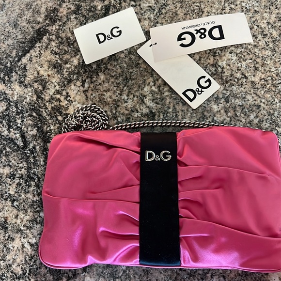 DOLCE & GABBANA Satin Bow Shoulder Bag/Hand Bag - Picture 2 of 11